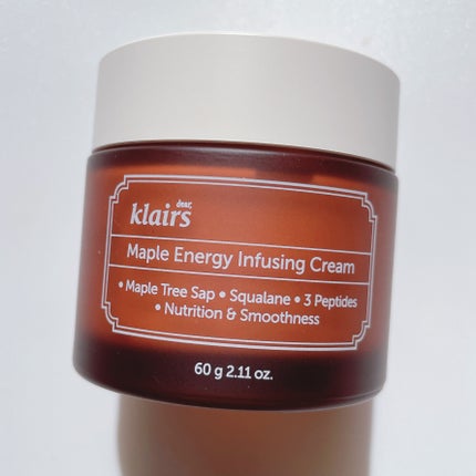 メープルエナジーインフュージングクリーム/Klairs/フェイスクリームを使ったクチコミ(1枚目)