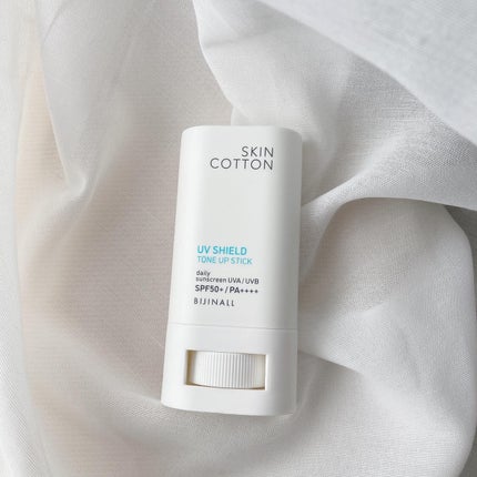 UVシールド トーンアップスティック/スキンコットン/日焼け止めスティックを使ったクチコミ(1枚目)