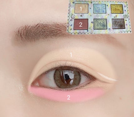 スワンプリンセス アイシャドウパレット/FLORTTE/アイシャドウパレットを使ったクチコミ(4枚目)