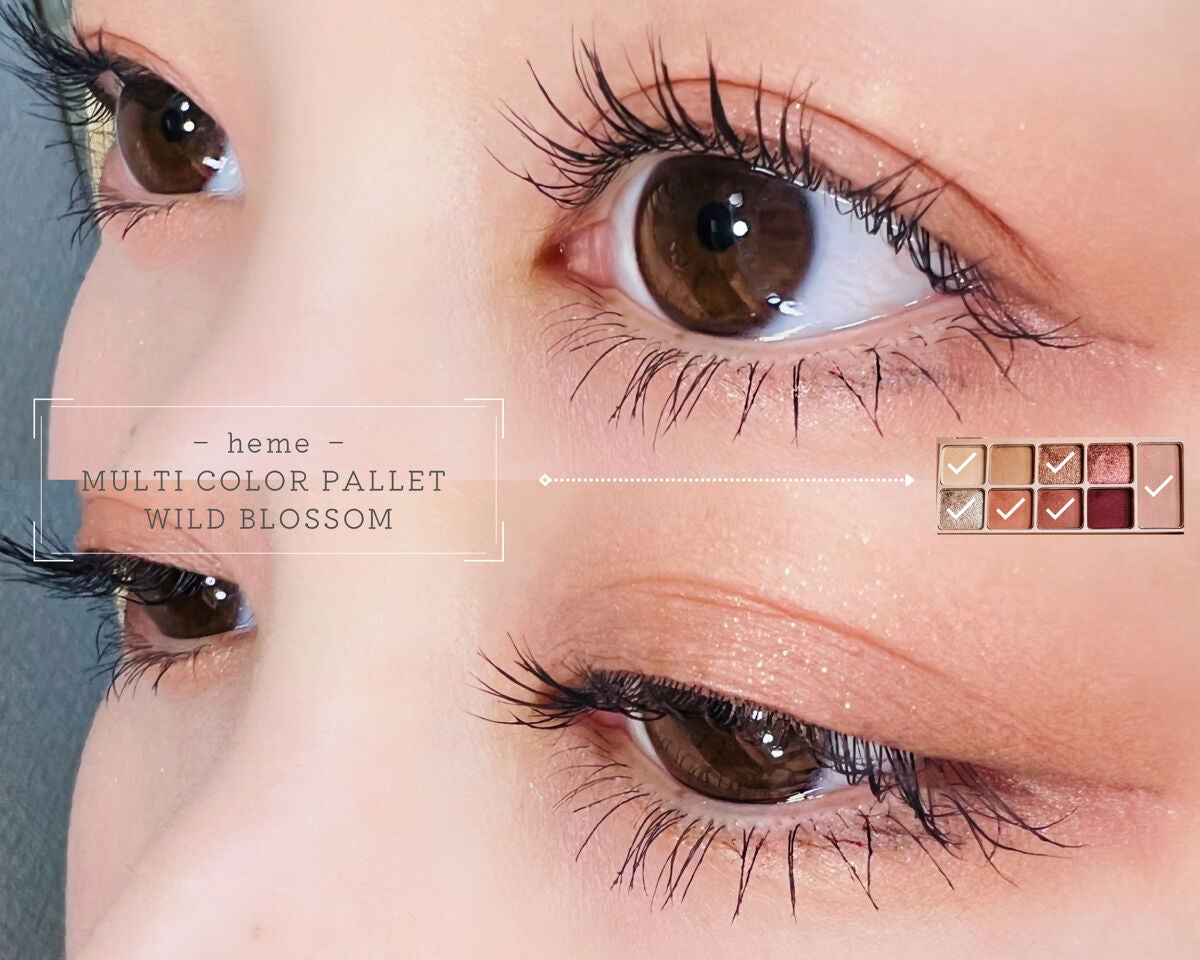 マルチカラーパレット/heme/マルチパレットを使ったクチコミ(3枚目)