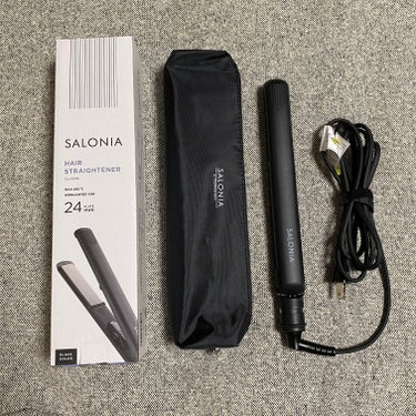 SALONIA SALONIA ストレートアイロンのクチコミ「SALONIA
HAIR STRAIGHTENER SL-0045
MAX 230 °C WO.....」（1枚目）