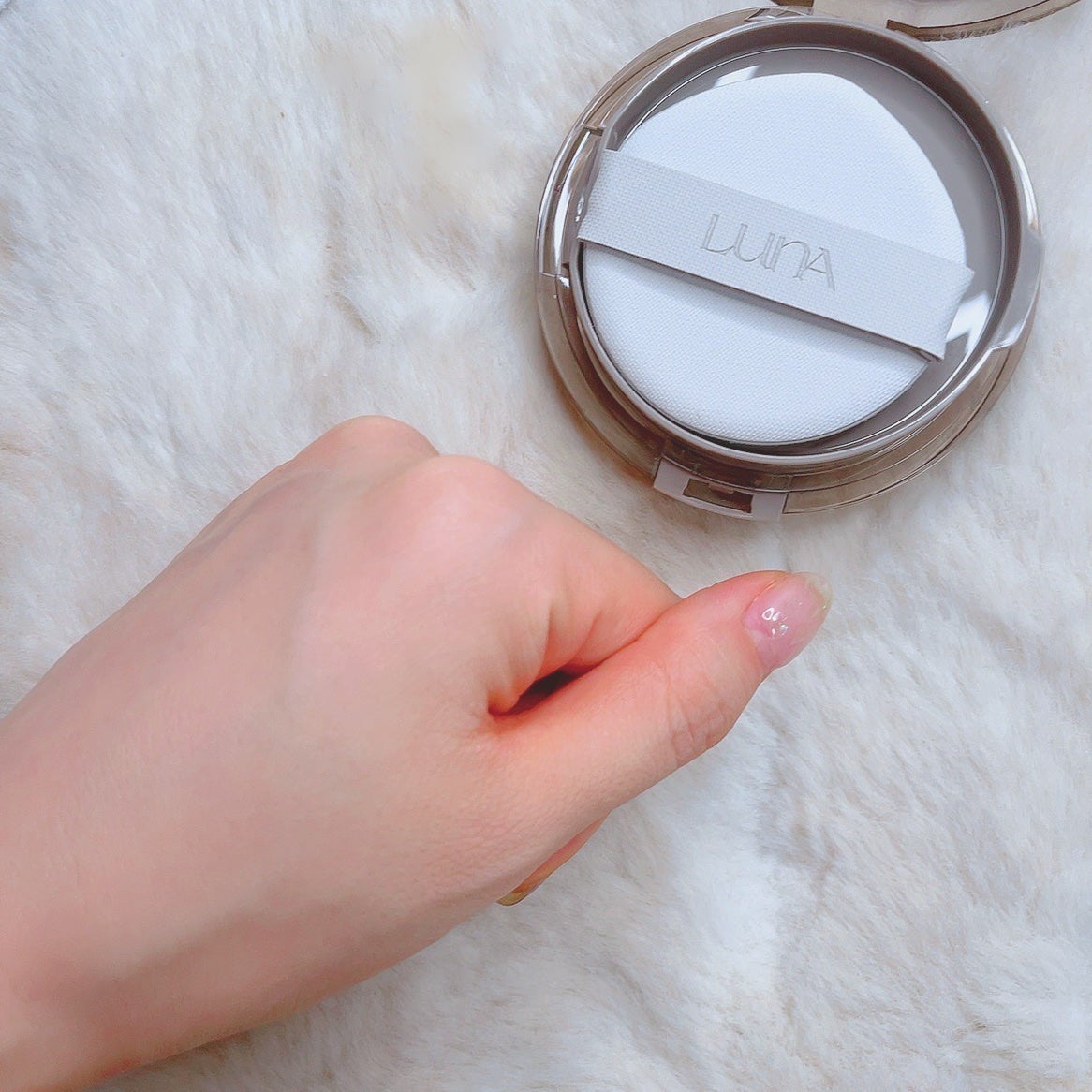 ブラーカバークッション/LUNA/クッションファンデーションを使ったクチコミ(3枚目)