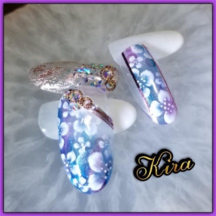 #ネイル,#ジェルネイル,#フラワーネイル,#春ネイル,#夏ネイル,#春夏ネイル,#キラキラネイル,#爽やかネイルのネイルデザイン