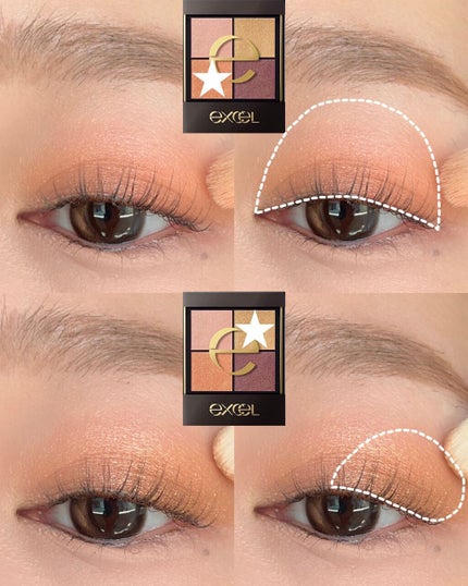 リアルクローズシャドウ CS16 ホットカシュクール/excel/アイシャドウパレットを使ったクチコミ(1枚目)