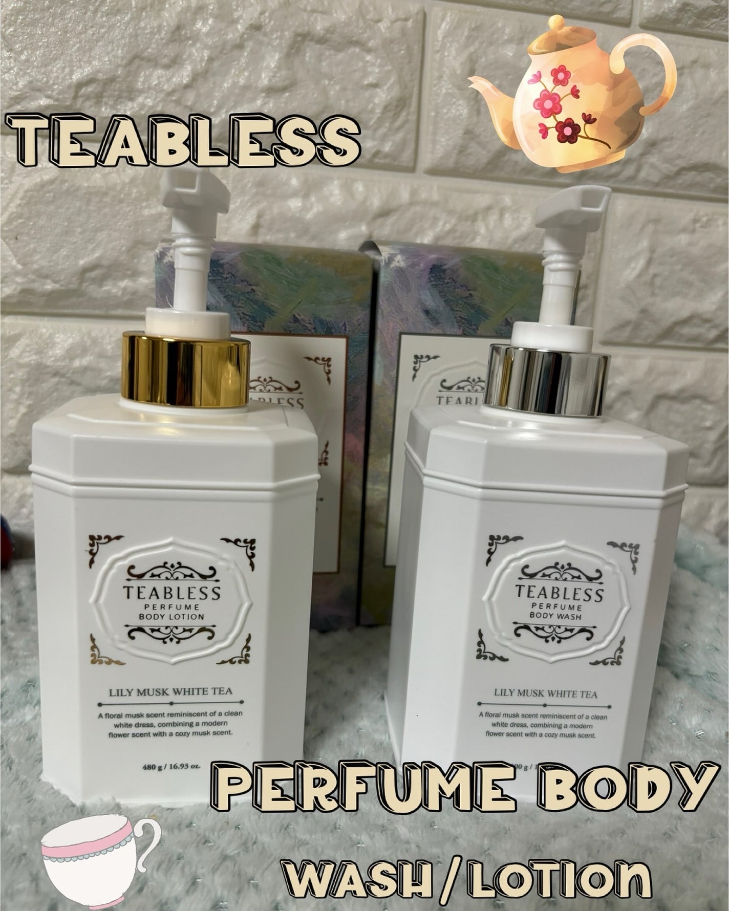 パフュームボディウォッシュ リリームスクホワイトティー/TEABLESS/ボディソープを使ったクチコミ(1枚目)