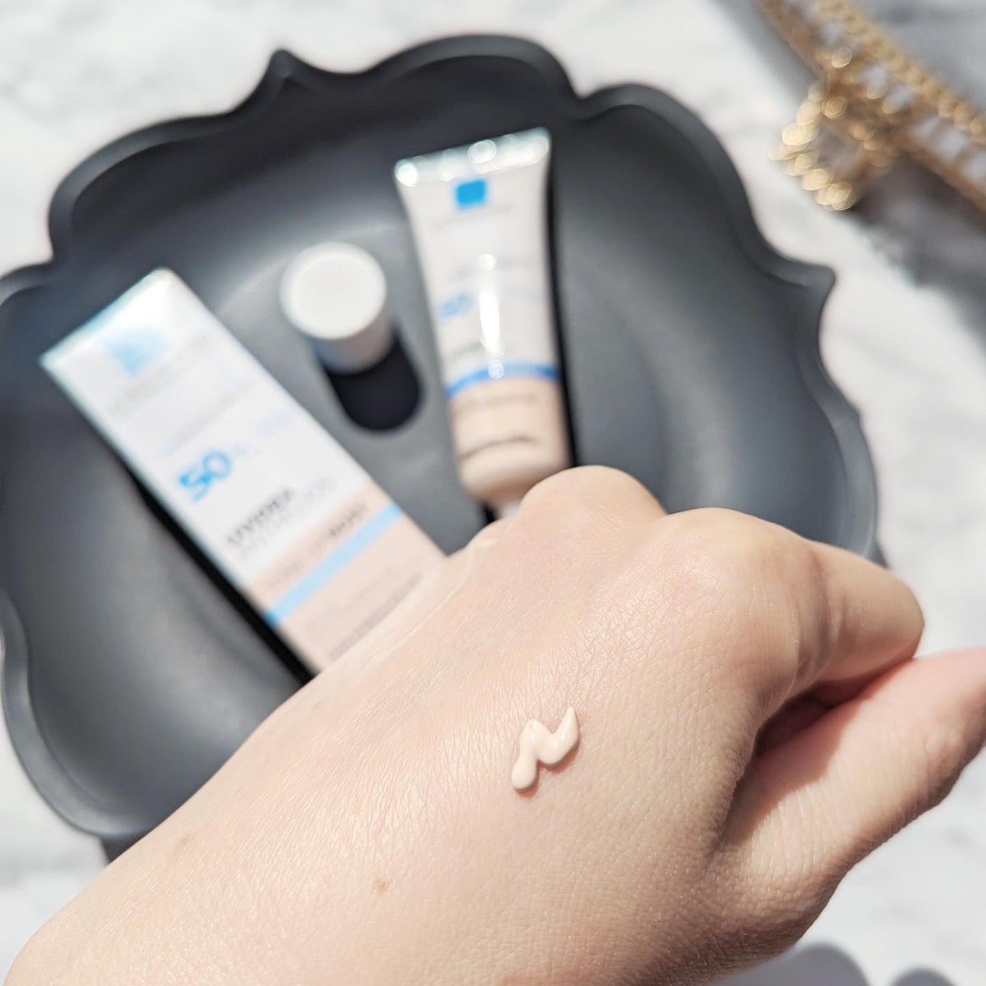 UVイデア XL プロテクショントーンアップ ローズ/ラ ロッシュ ポゼ/日焼け止めクリームを使ったクチコミ(3枚目)