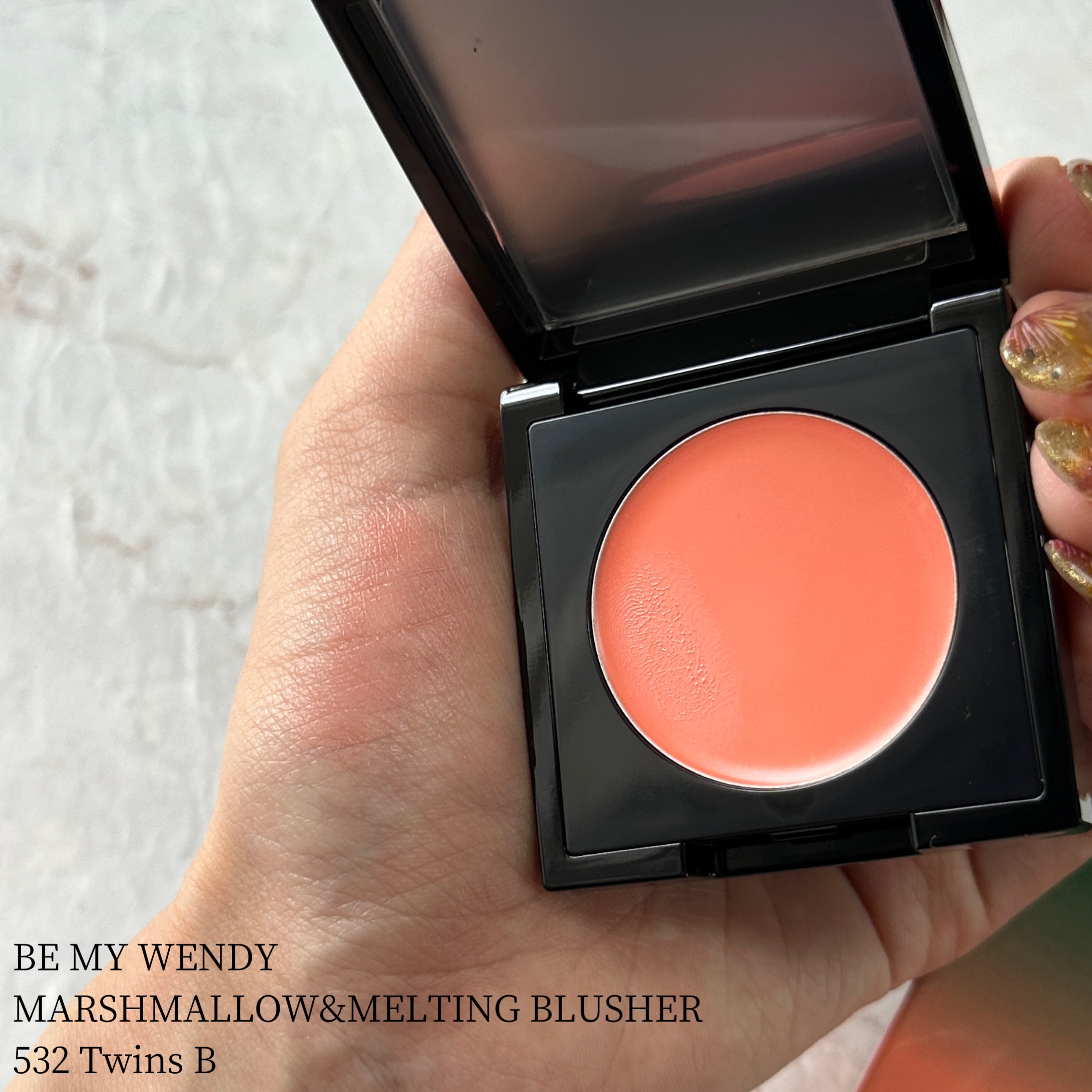 (Peter＆Wendy Collection) Be My Wendy Melting Blusher/Dinto/ジェル・クリームチークを使ったクチコミ（3枚目）