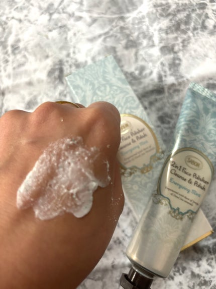 フェイスポリッシャー リフレッシング(ミント)/SABON/スクラブ・ゴマージュを使ったクチコミ(2枚目)