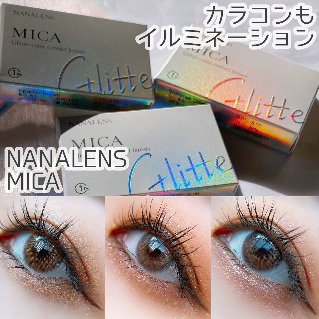 MICA.3month/NANA LENS/カラーコンタクトレンズを使ったクチコミ(1枚目)