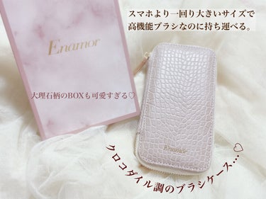 Enamor 熊野筆メイクブラシ7本＆ケースセット/Enamor/メイクブラシを使ったクチコミ（3枚目）