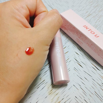 ジューシーパンピンググロス/INTO U/リップグロスを使ったクチコミ(2枚目)