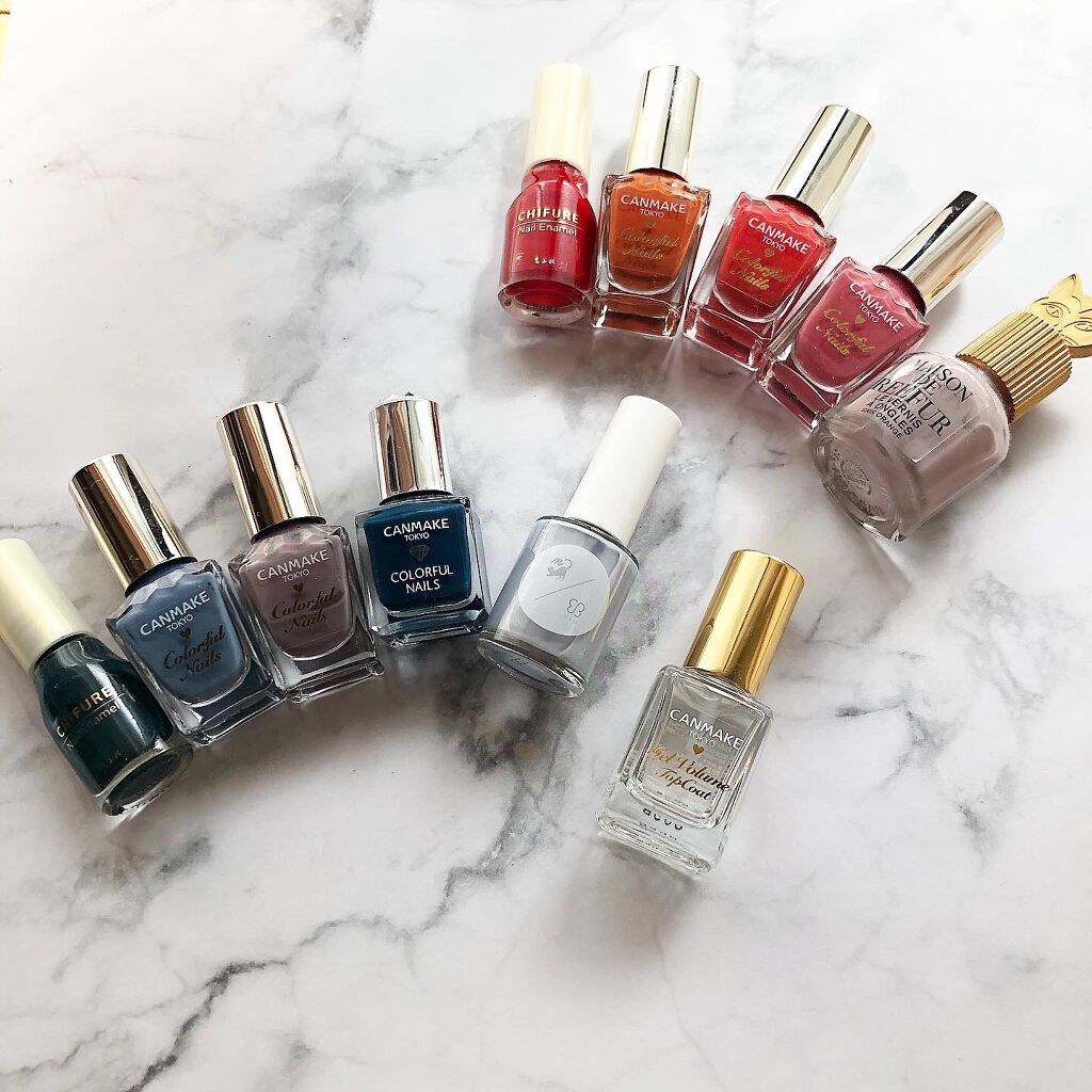 カラフルネイルズ 93 ワインレッド/キャンメイク/マニキュアを使ったクチコミ（3枚目）