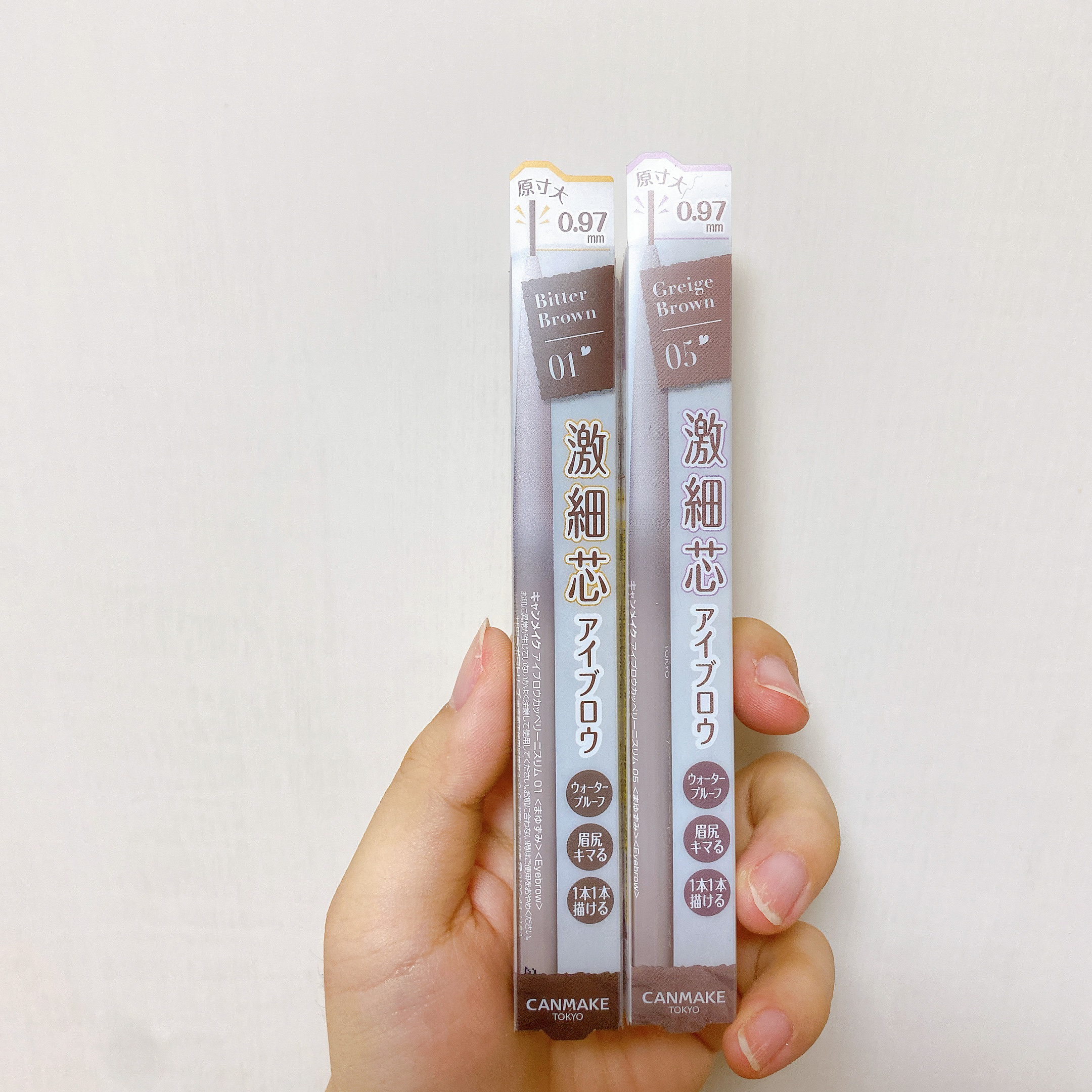 アイブロウカッペリーニスリム 02 ナチュラルブラウン/キャンメイク/アイブロウペンシルを使ったクチコミ（3枚目）