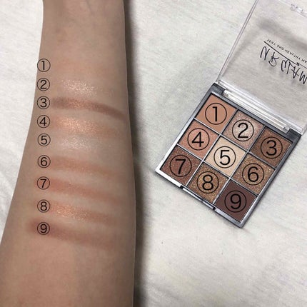 UR GLAM BLOOMING EYE COLOR PALETTE/U R GLAM/アイシャドウパレットを使ったクチコミ(2枚目)