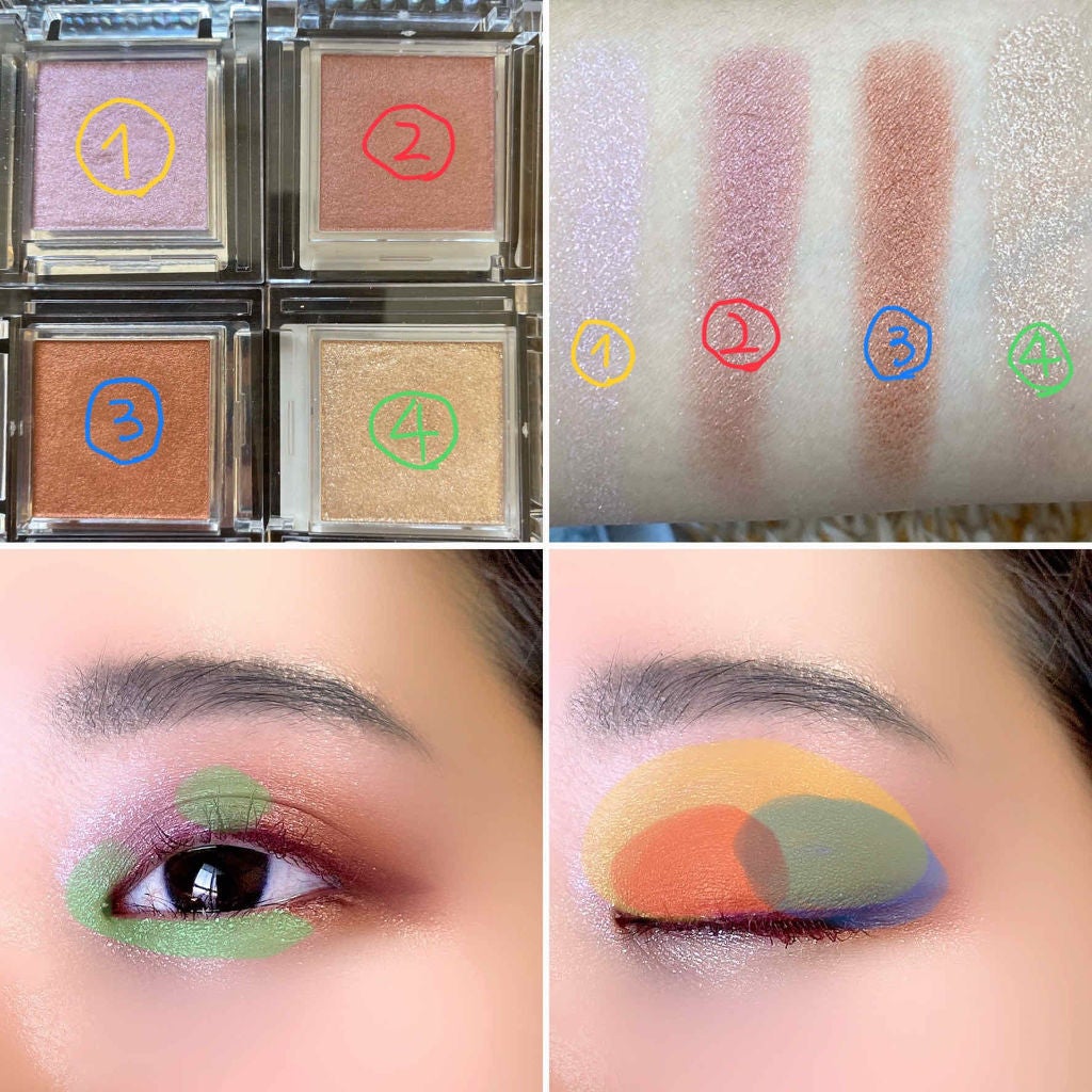 シングルカラーアイシャドウ/CEZANNE/単色アイシャドウを使ったクチコミ(4枚目)