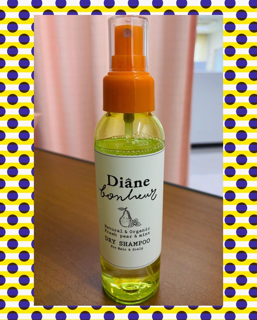 ダイアン ダイアンボヌール ドライシャンプー フレッシュペア＆ミントのクチコミ「モイストダイアンボヌール
ドライシャンプー
フレッシュペア&ミント
1,300円(税別)

3.....」（1枚目）