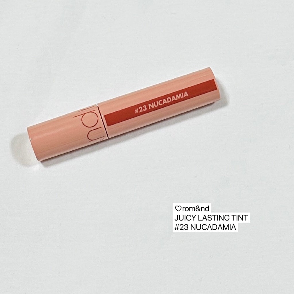 ジューシーラスティングティント/rom&nd/リップティントを使ったクチコミ(4枚目)