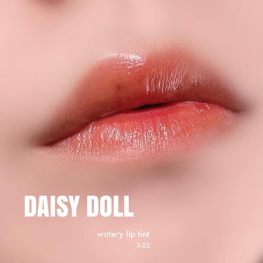 ウォータリー リップ ティント R-02 テラコッタレッド/DAISY DOLL by MARY QUANT/口紅を使ったクチコミ（3枚目）