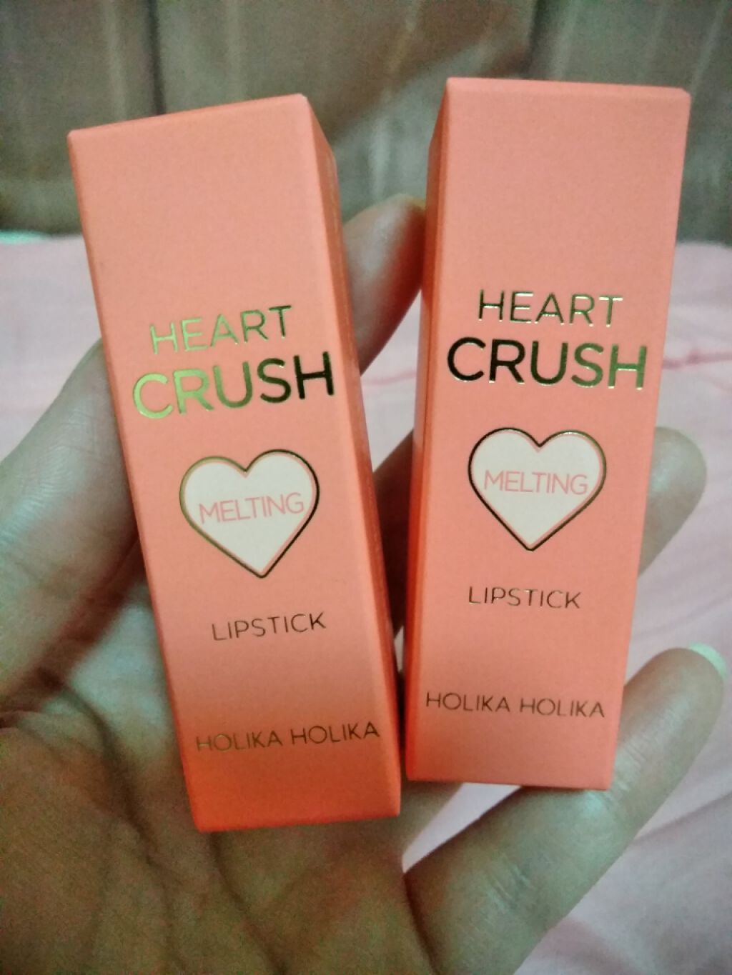 ハートクラッシュメルティング/HOLIKA HOLIKA/口紅を使ったクチコミ（1枚目）