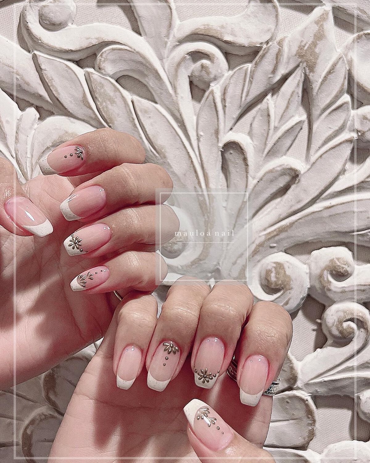 mauloa_nail on LIPS 「・サンドジェルでフレンチ😛いつもありがとうございます💗・ネイル..」(1枚目)