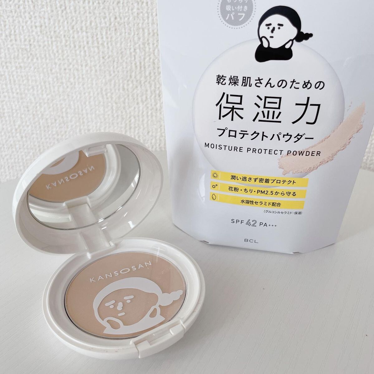 乾燥さん 保湿力プロテクトパウダー/乾燥さん/プレストパウダーを使ったクチコミ(3枚目)