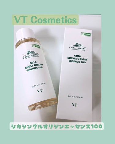 VT CICA シングルオリジンエッセンス100のクチコミ「【VT Cosmetics】
シカシングルオリジンエッセンス100

リピート中の、大好きなシ.....」（1枚目）