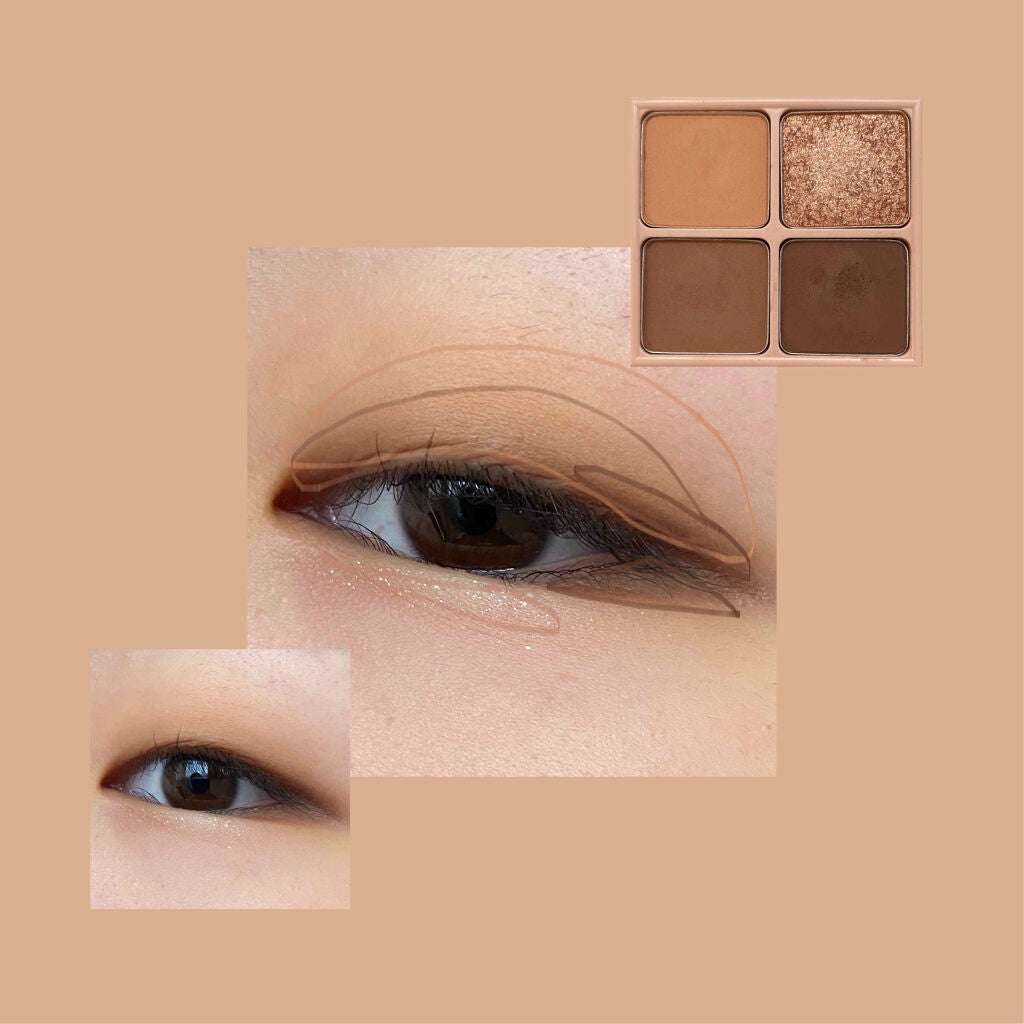 カラーフィット アイパレット/EGLIPS/アイシャドウパレットを使ったクチコミ(2枚目)