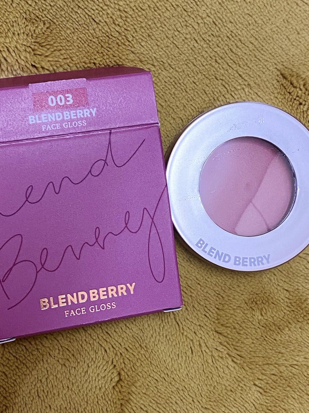 フェイスグロス 003 ザクロ/BLEND BERRY/ジェル・クリームチークを使ったクチコミ（1枚目）