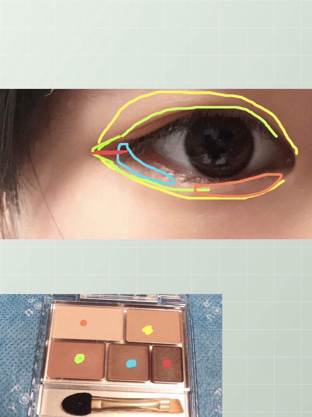 パーフェクトマルチアイズ/キャンメイク/アイシャドウパレットを使ったクチコミ（3枚目）