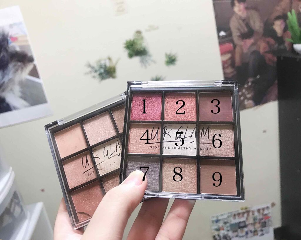 UR GLAM　BLOOMING EYE COLOR PALETTE/U R GLAM/アイシャドウパレットを使ったクチコミ（2枚目）