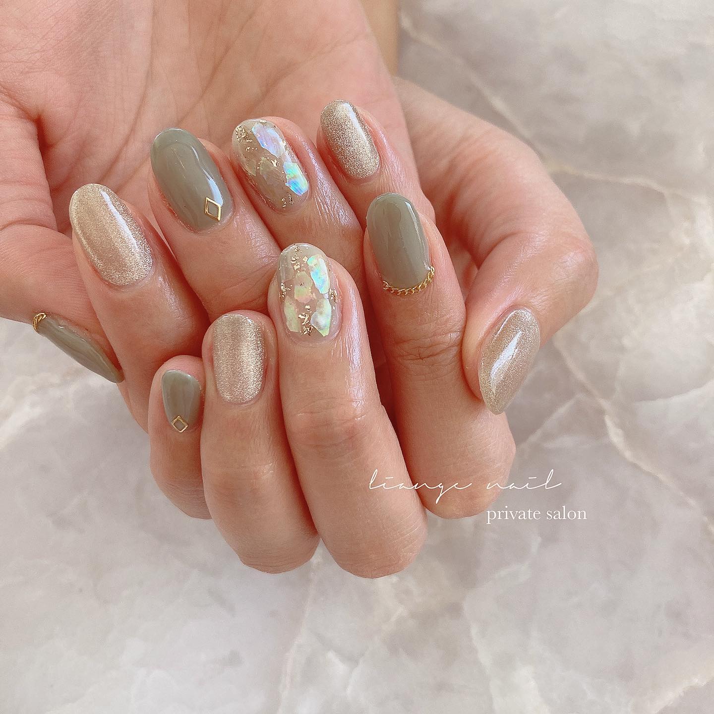 #リアンジェネイル,#柏ネイル,#ネイル,#春ネイル,#大人ニュアンスネイル,#ニュアンスネイル,#ジェルネイル,#シェルネイル,#マグネットネイルのネイルデザイン