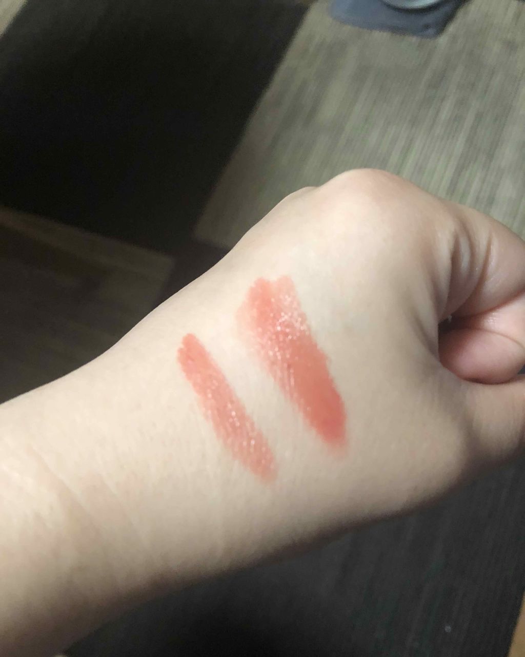 ミネラルルージュ サンセットオレンジ/エトヴォス/口紅を使ったクチコミ（3枚目）