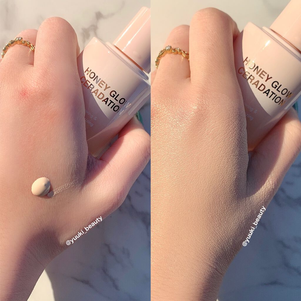 Honey Glow ceradation/BY ECOM/リキッドファンデーションを使ったクチコミ(2枚目)