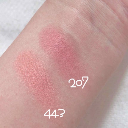 チーク カラー(ブラシ付) 443 オレンジ系/ちふれ/パウダーチークを使ったクチコミ(2枚目)