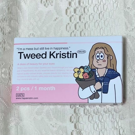 Tweed Kristin 1month/Hapa kristin/1ヶ月(1MONTH)カラコンを使ったクチコミ(4枚目)