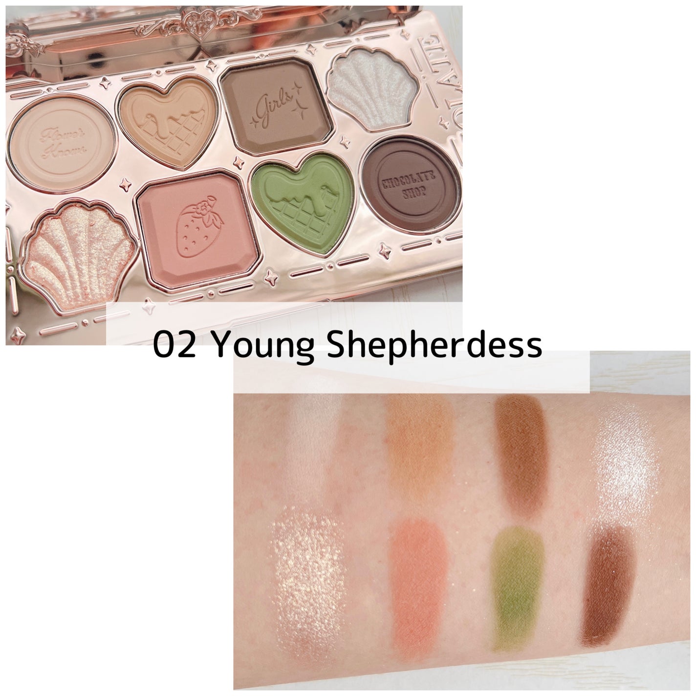 チョコレートシリーズアイシャドウパレット/FlowerKnows/アイシャドウパレットを使ったクチコミ(3枚目)