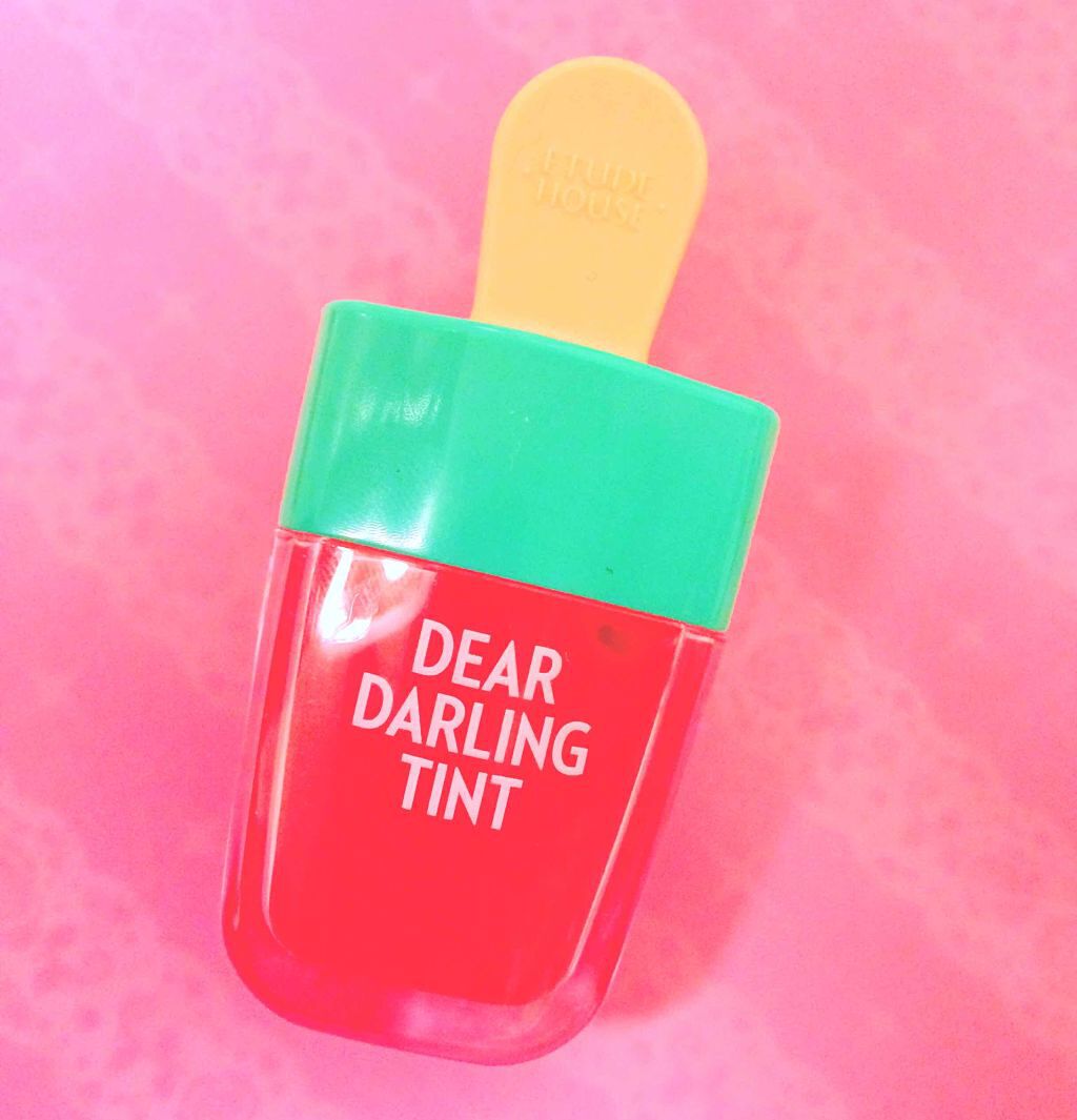 ディアダーリン ウォータージェルティント (アイスティント)/ETUDE/口紅を使ったクチコミ(1枚目)