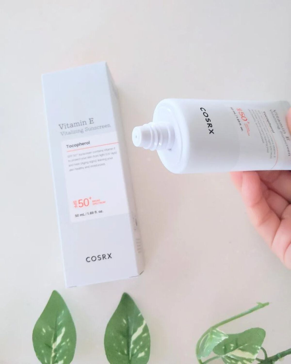 ビタミンEバイタライジングUVクリーム SFP50+/COSRX/日焼け止めクリームを使ったクチコミ(2枚目)