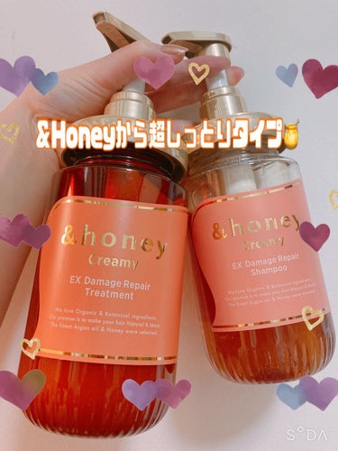 Creamy EXダメージリペアシャンプー1.0/ヘアトリートメント2.0/&honey/シャンプー・コンディショナーを使ったクチコミ（1枚目）