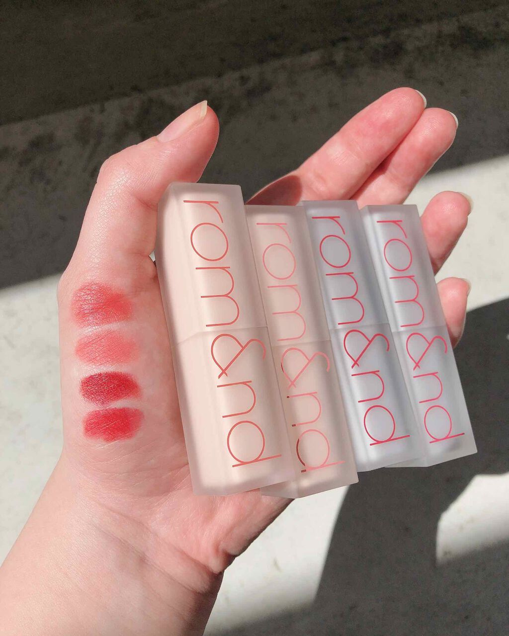 ゼログラムマットリップスティック/rom&nd/口紅を使ったクチコミ（2枚目）