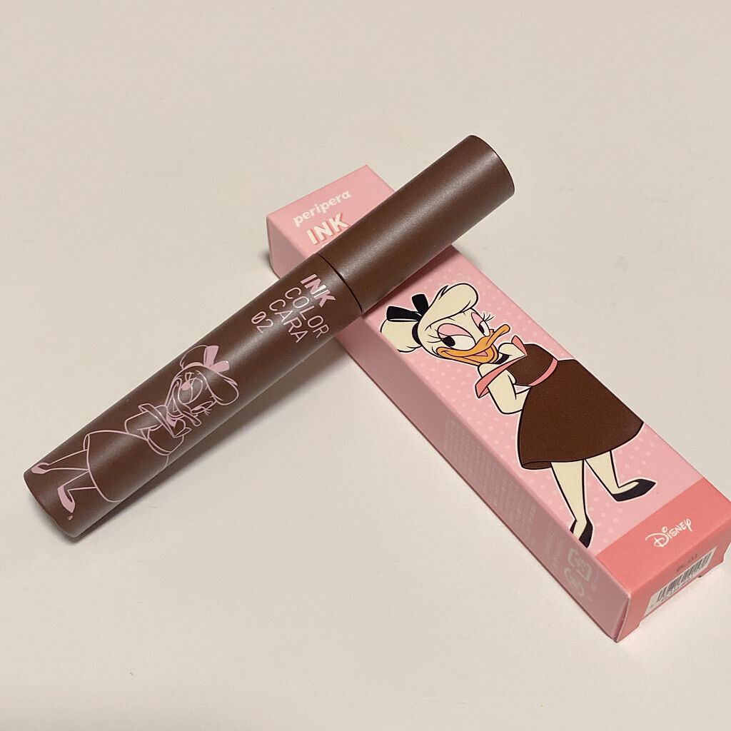 インク カラー カラ（AD） 02 BLACK MILKTEA BROWN/PERIPERA/マスカラを使ったクチコミ（1枚目）