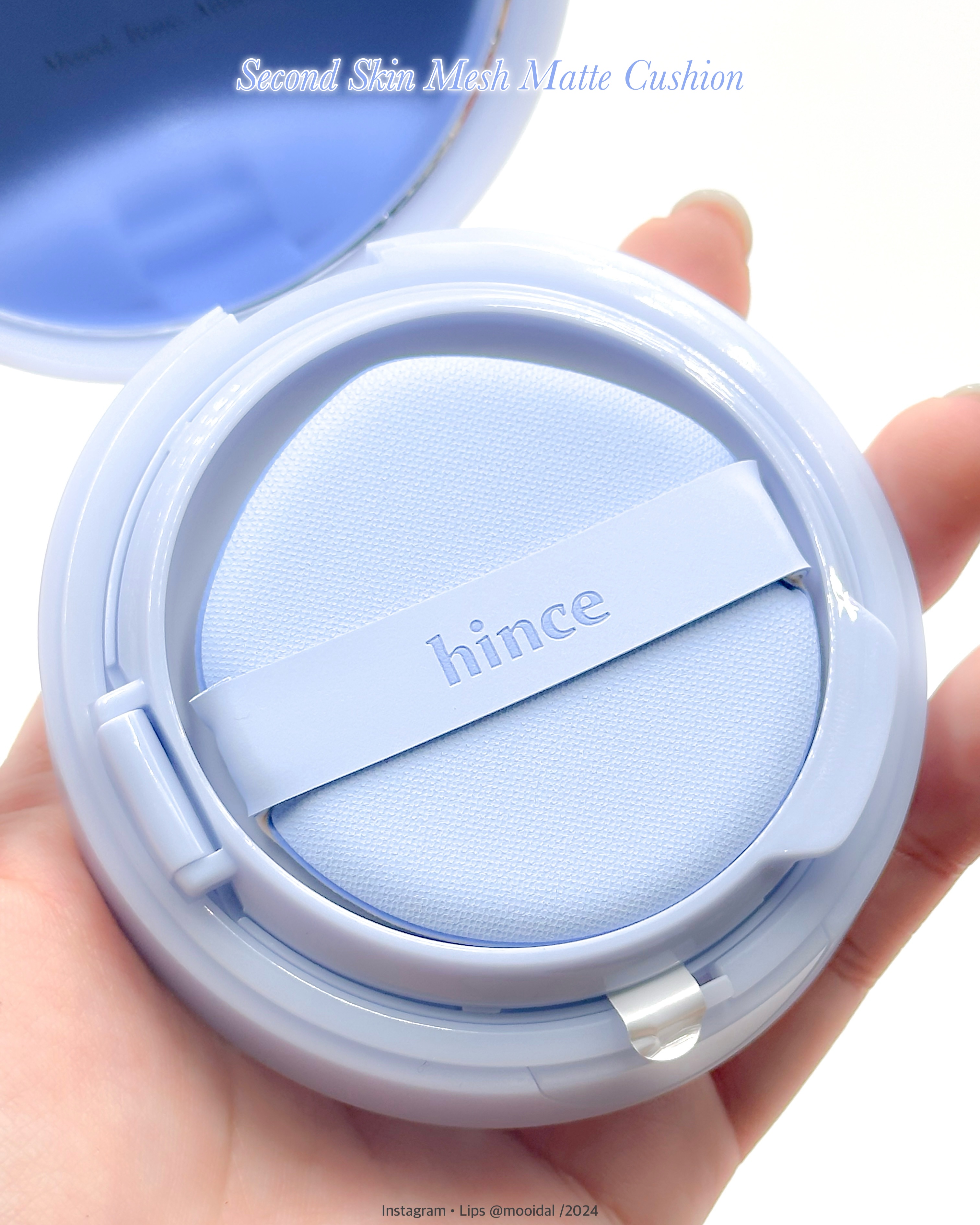 セカンドスキンメッシュマットクッション 23 サンド（24 BLUE DIVE）/hince/クッションファンデーションを使ったクチコミ（2枚目）
