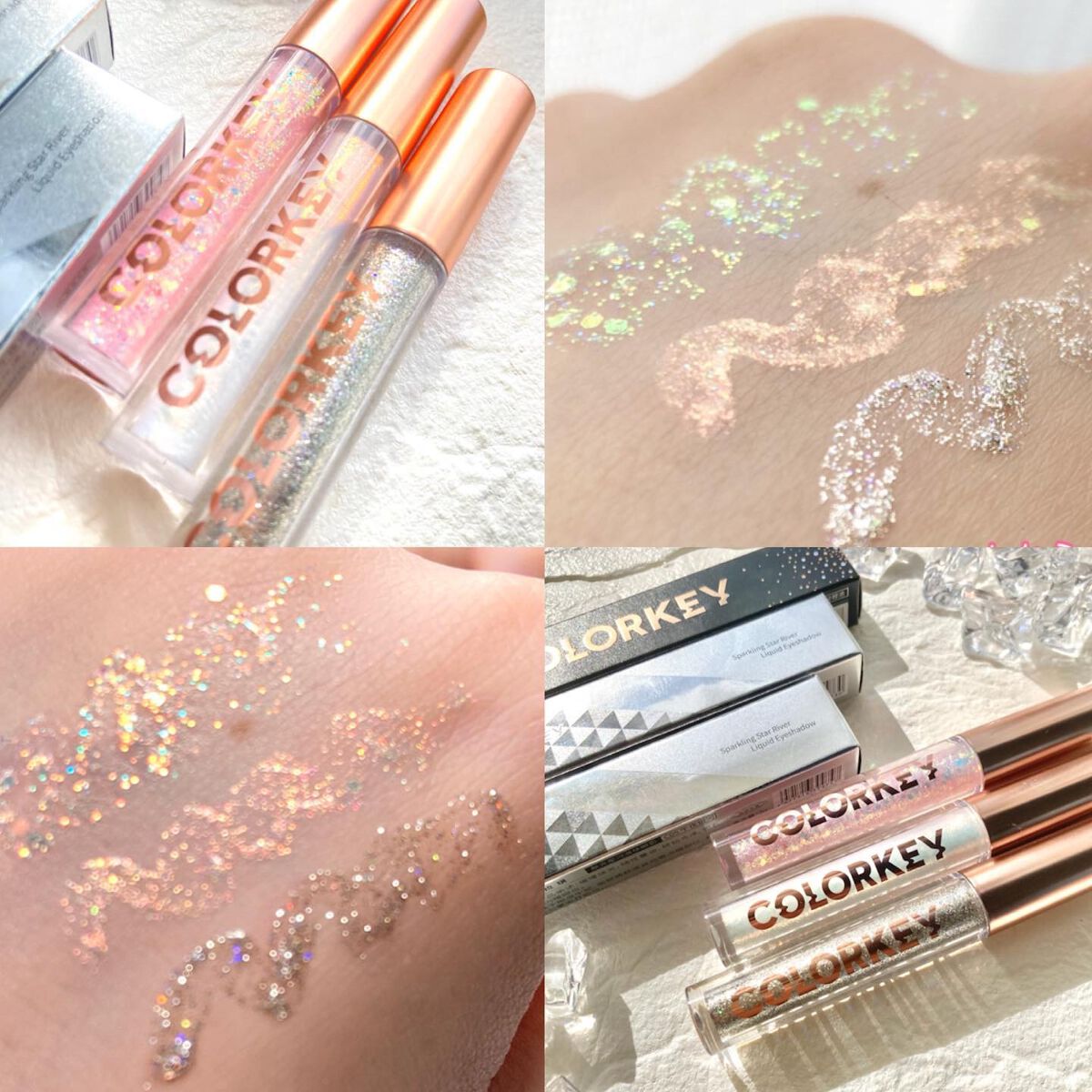 スパークリングギャラクシーリキッドアイシャドウ/COLORKEY/リキッドアイシャドウを使ったクチコミ(6枚目)