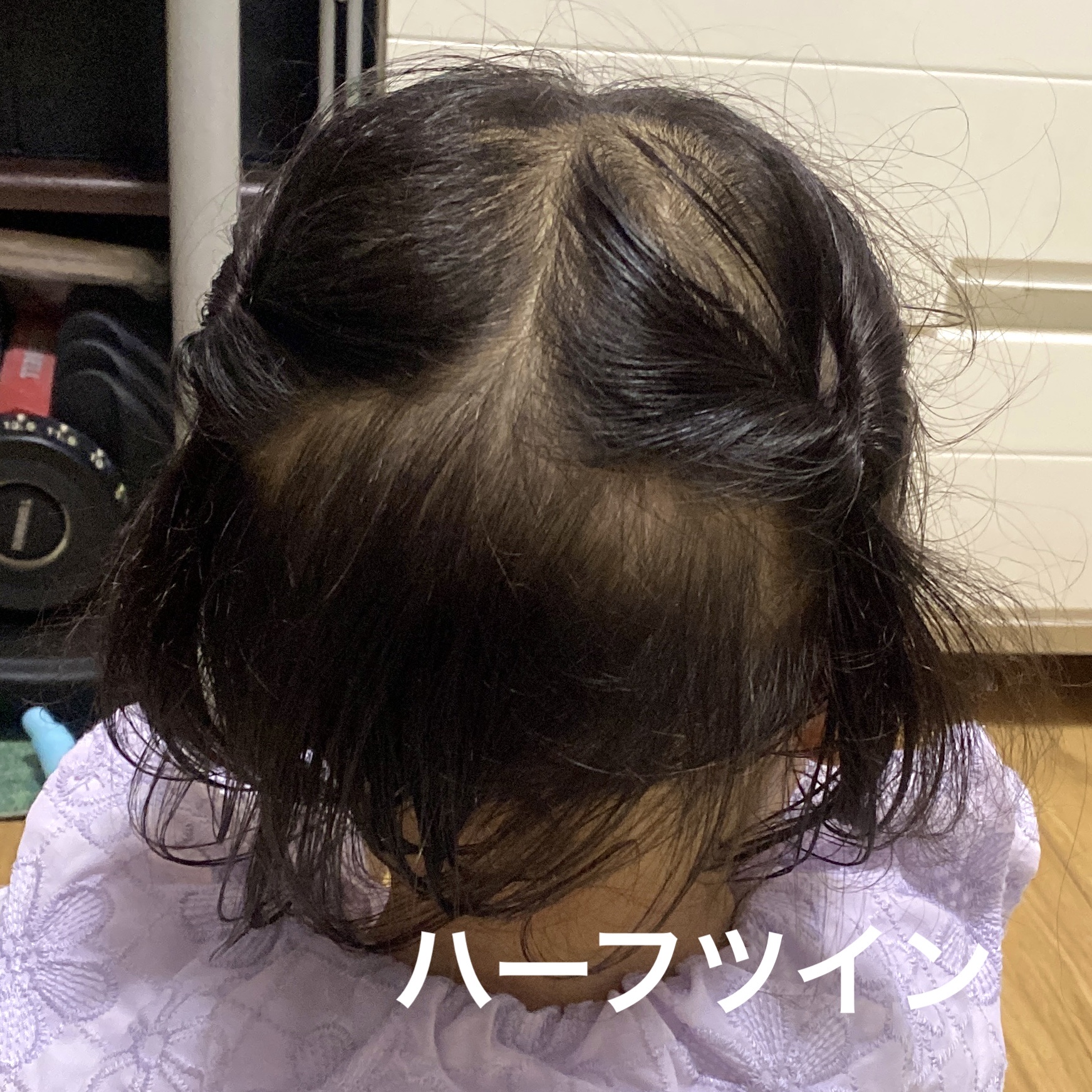 からまないゴム S ブラック/DAISO/ヘアアクセサリーを使ったクチコミ（1枚目）