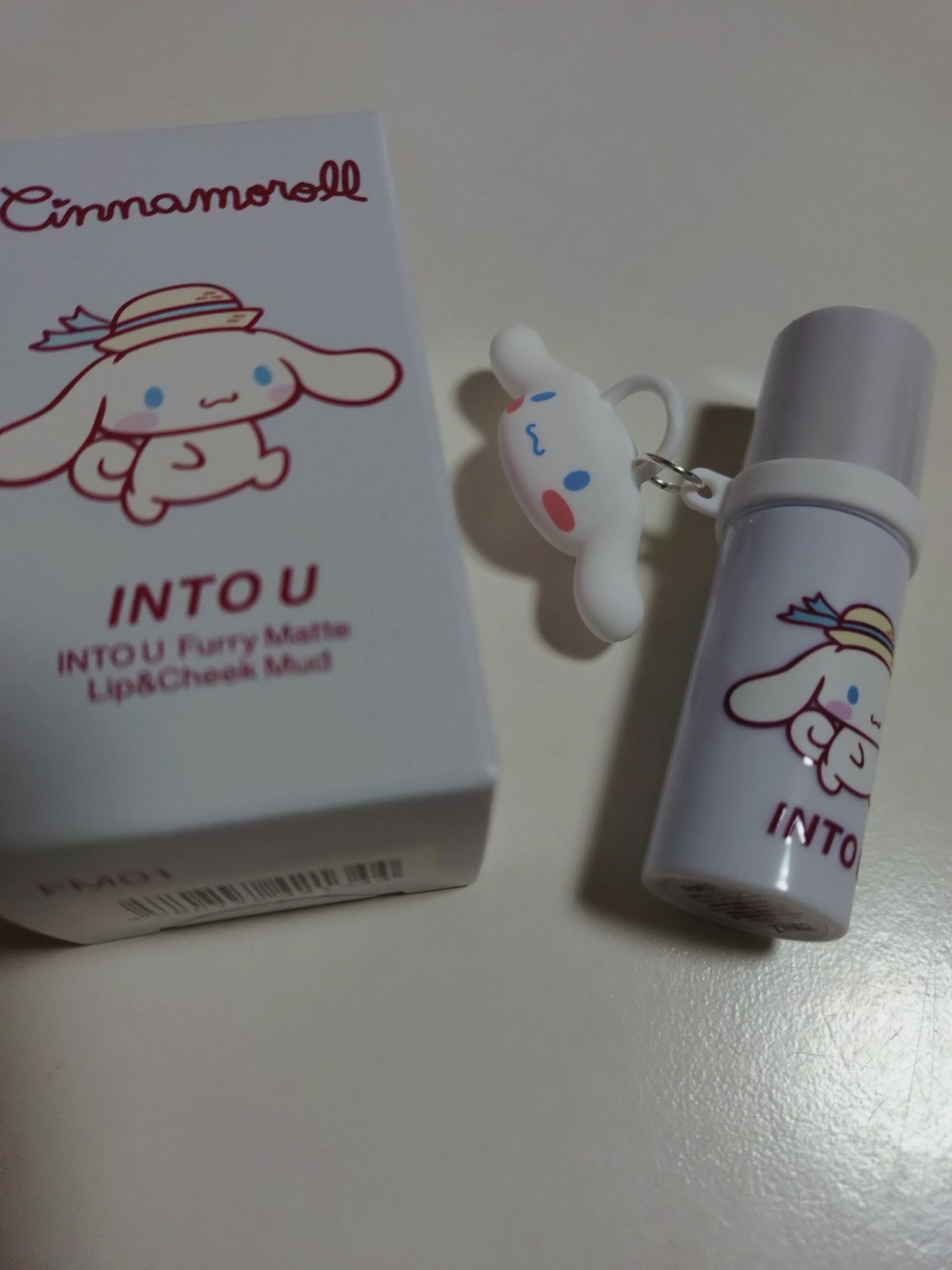 ファーリーマットリップ&チークマッド FM01 もちもちピンク/INTO U/口紅を使ったクチコミ（1枚目）