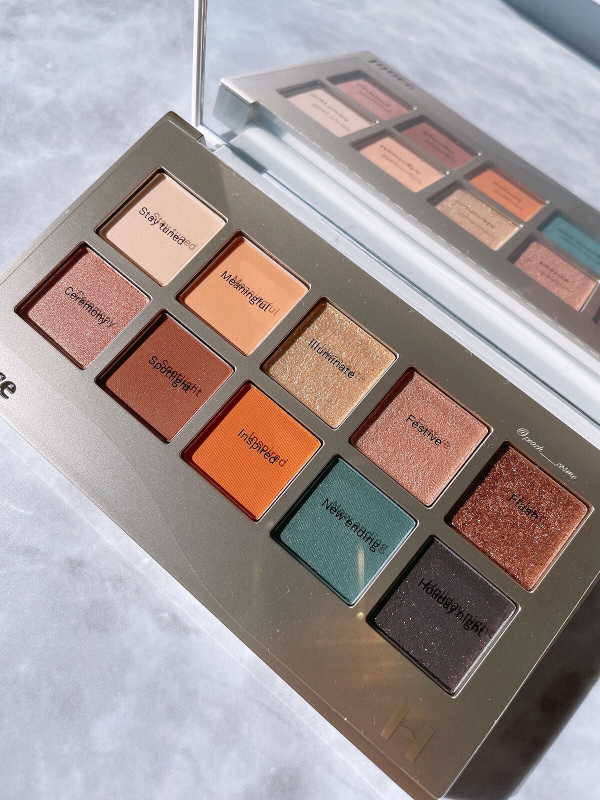 ニューデップスアイシャドウパレット/hince/アイシャドウパレットを使ったクチコミ(4枚目)