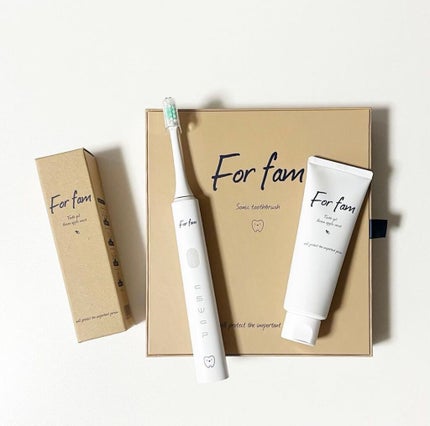 ソニック トゥースブラシ/For fam/電動歯ブラシを使ったクチコミ(1枚目)