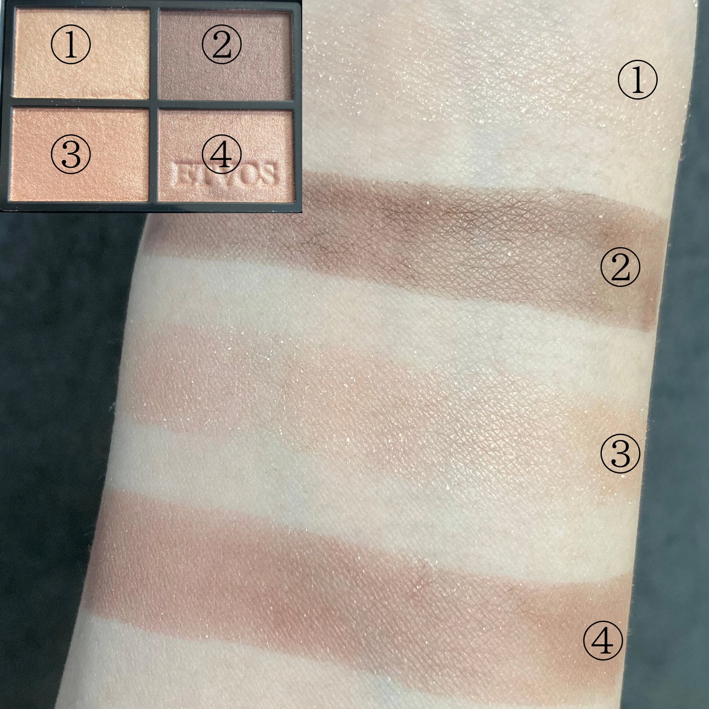 ミネラルクラッシィシャドー/エトヴォス/アイシャドウパレットを使ったクチコミ(3枚目)