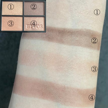 ミネラルクラッシィシャドー/エトヴォス/アイシャドウパレットを使ったクチコミ(3枚目)