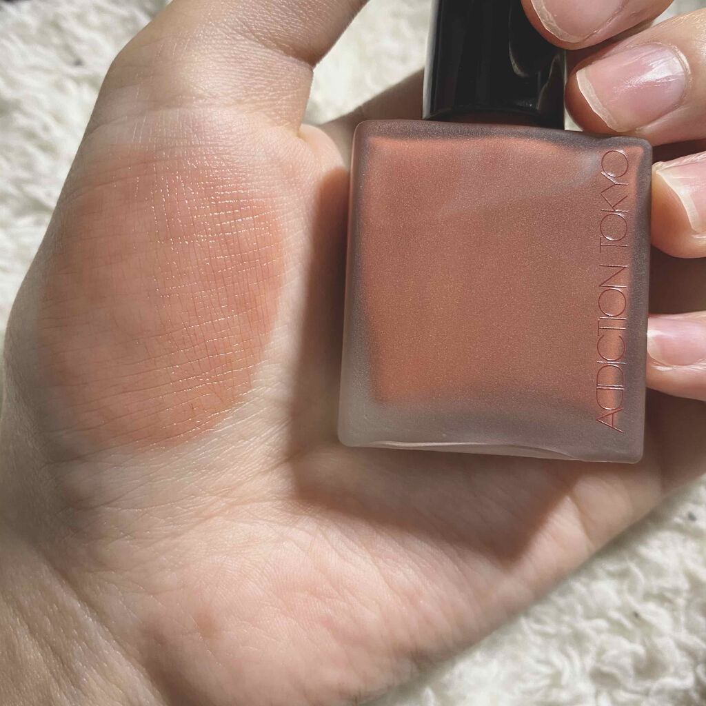 チークポリッシュ 021 Laterite/ADDICTION/リキッドチークを使ったクチコミ（2枚目）